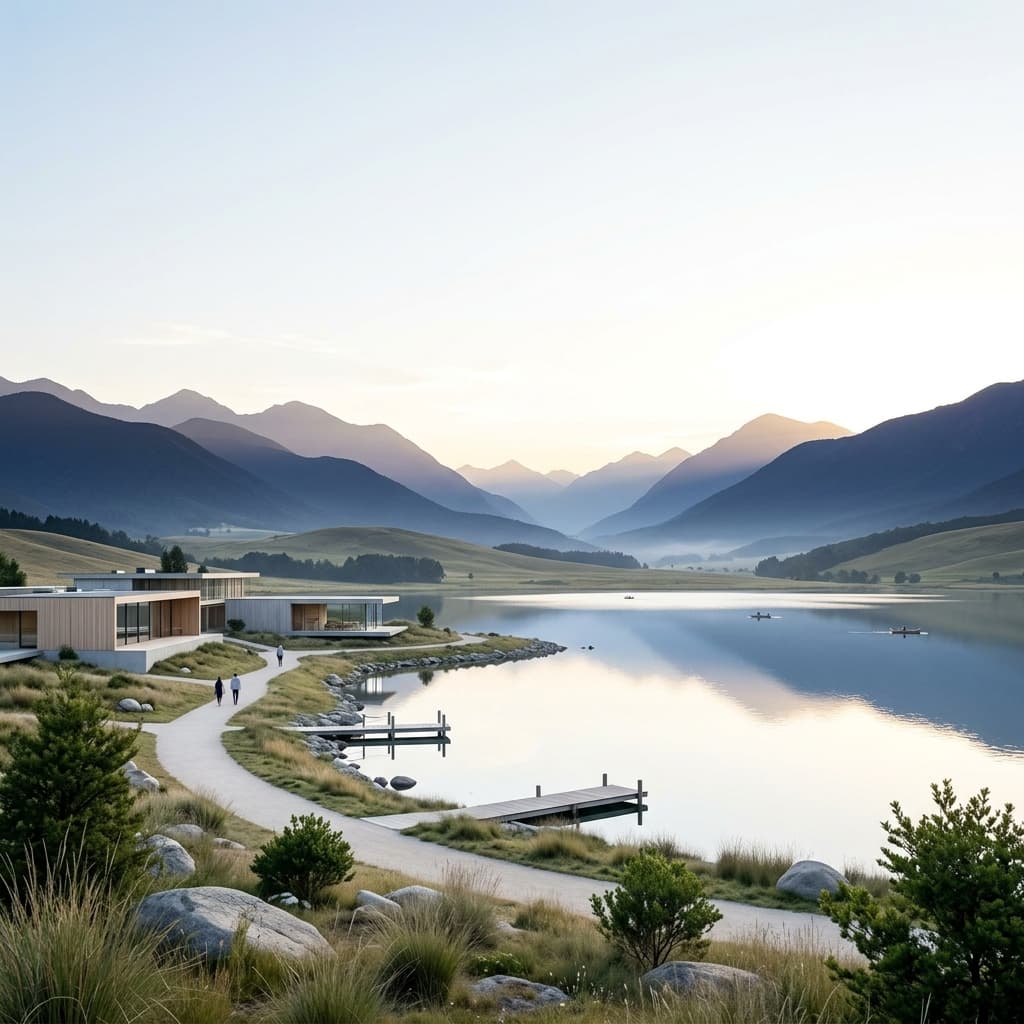 Tranquil landscape light